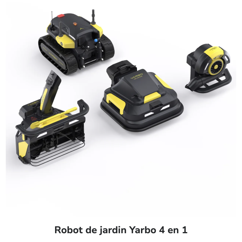 KIT Yarbo Y 4 en 1 avec Module de tondeuse à gazon