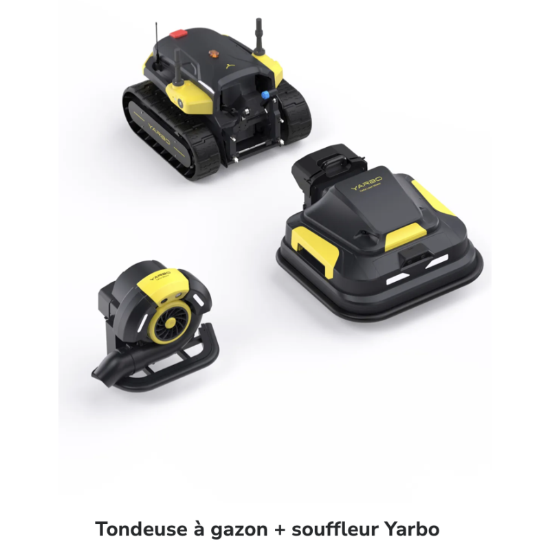 KIT 3 en 1 Yarbo Y avec Module de tondeuse à gazon